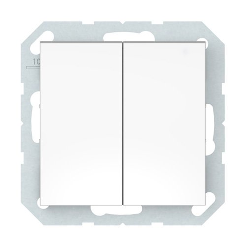 Jungiklis VILMA Qr1000 P510-020-02, 2 klavišų, įleidžiamas, baltos sp.