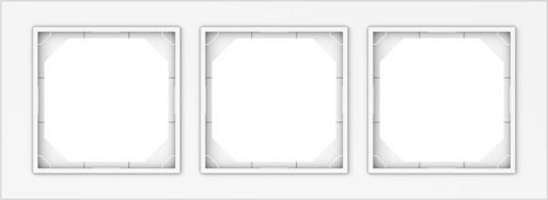 Rėmelis VILMA Qr1000 R03, 3 vietų, baltos sp.