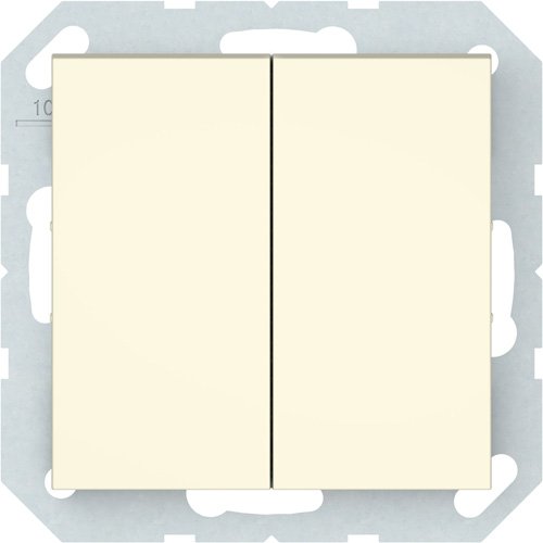 Jungiklis VILMA Qr1000 P510-020-04, 2 klavišų, įleidžiamas, IP44, dramblio kaulo sp.
