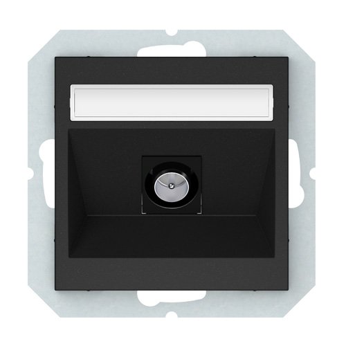 Antenos lizdas VILMA Qr1000 Tvl01-02, 1 vietos, įleidžiamas, matinės juodos sp.