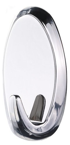 Klijuojami kabliukai TESA 58050, 2 Vnt., ovalūs, chromo spalvos