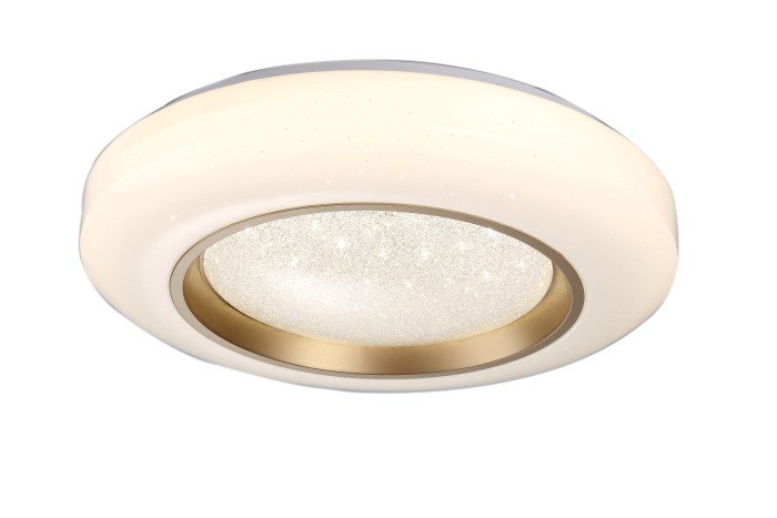 Lubinis LED šviestuvas BALTIK GAISMA Py1007, 2 x 27 W, 3000-6500K, 230V, 4320 lm, 400x400x100mm, dimeriuojamas, su pultu