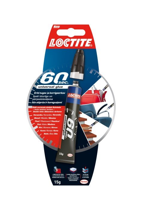 Klijai universalūs LOCTITE 60Sec Universal Glue, 20 g