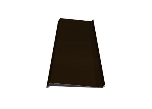 Palangė, matmenys 140 x 2000 mm, rudos spalvos, RR32/RAL8019