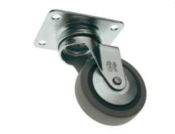 Ratukas su plokštele AMIG 2502-60, pilkas kaučiukas, iki 35 kg, 6726