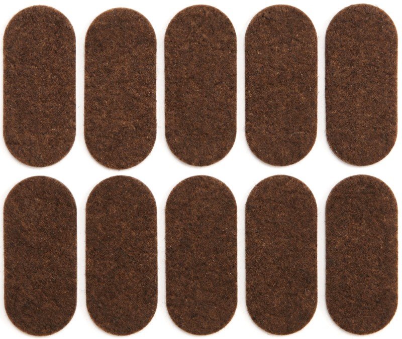 Padukas VOREL, Y x 74866, 20 x 45 mm, 10 vnt. lipnus, rudas veltinis
