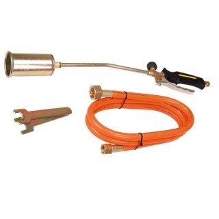 Degiklis prilydomai dangai TOPEX 44E120, 1,5 m žarna, rankenėlė, 60 mm antgalis