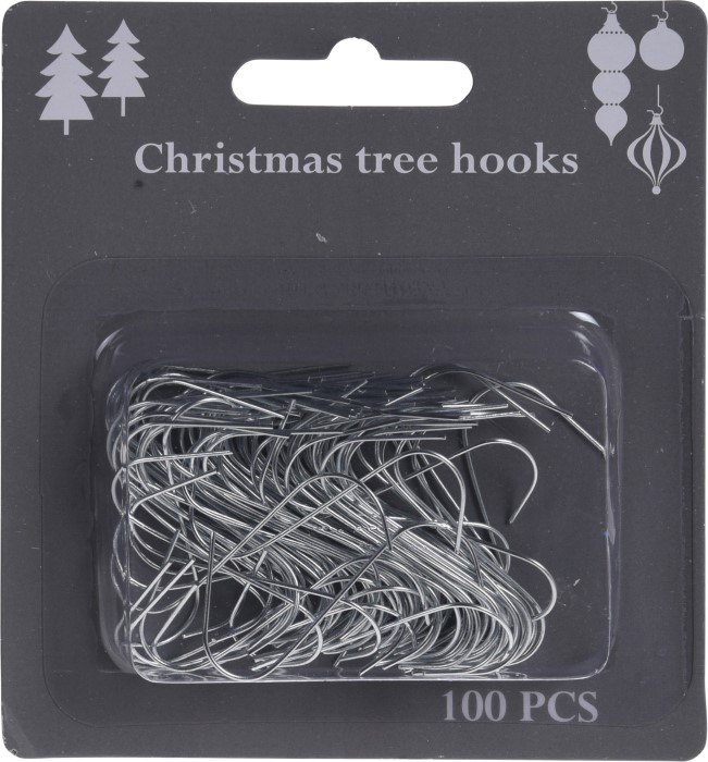 Kabliukai, kalėdiniams žaisliukams, 100 vnt.