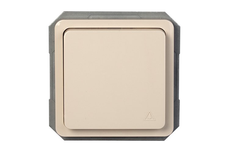 Perjungiklis VILMA SP 300, 1 klavišo, įleidžiamas, kryžminis, dramblio kaulo spalvos, P710-010-02