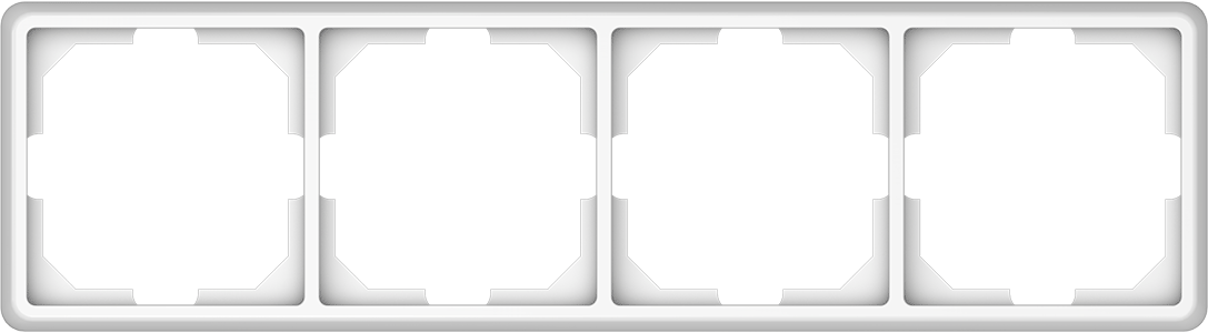 Rėmelis VILMA ST 150, 4 vietų, baltos spalvos, 732 121 015