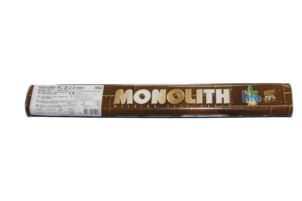 Elektrodai mažaangliam plienui MONOLITH RC TM, 2,5 mm., 1 kg