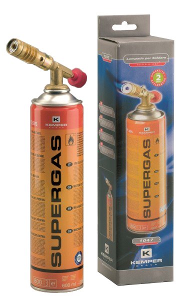 Profesionalus žalvarinis degiklis su dujomis KEMPER