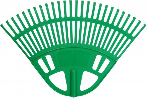 Plastikinis vėduoklinis grėblys TR12E, be koto