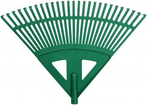 Plastikinis vėduoklinis grėblys TR12G, be koto