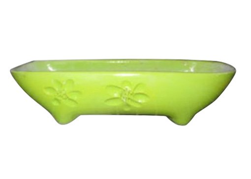 Keramikinė kaktusinė, aukštis 6 cm., ilgis 26 cm., plotis 9 cm.