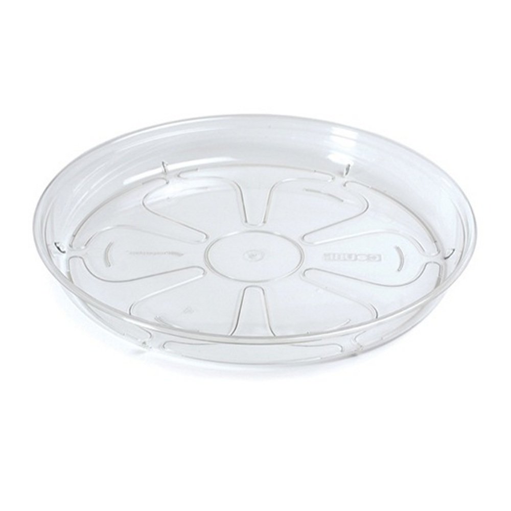 Plastikinis padėkliukas COUBI, bespalvis, vazono skersmuo 17,5 cm.