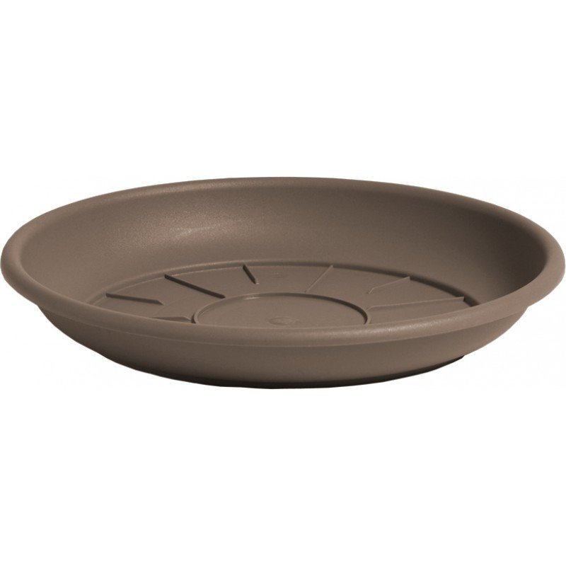 Plastikinė lėkštelė DOMUS, 26 x 4 cm., ruda