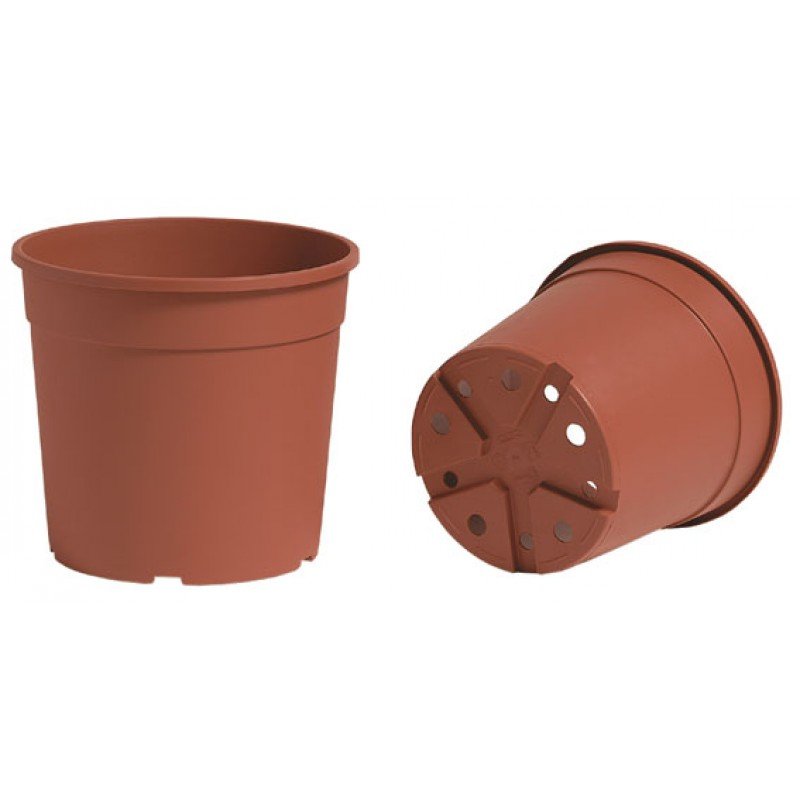 Plastikinis vazonas CONTAINER IME, rudos sp., 17 x 14,7 cm., 2,4 l