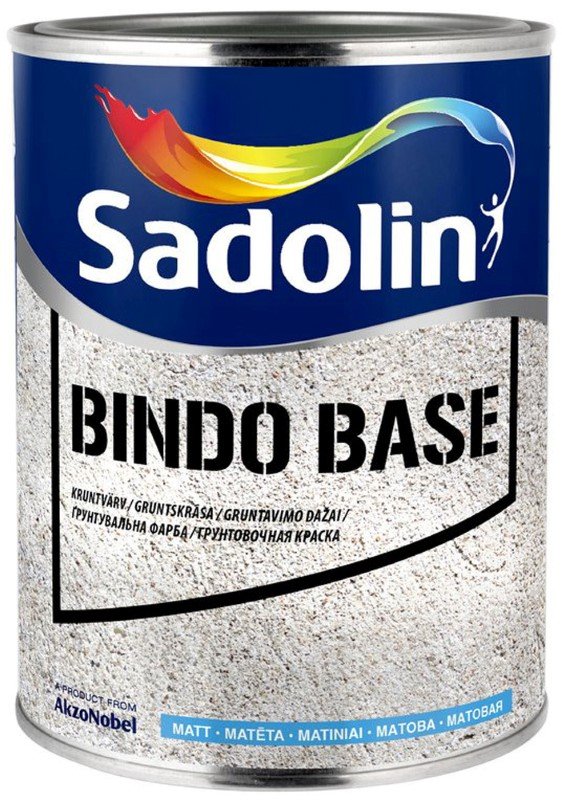 Gruntavimo dažai SADOLIN Bindo Base, 1 l, BW bazė, balti, matiniai