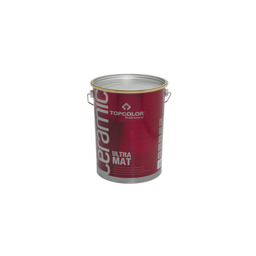 Vandeniniai vidaus dažai TOPCOLOR Ceramic Ultra Mat, 2,5 l, balti, visiškai matiniai, luboms
