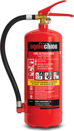 Gesintuvas OGNIOCHRON GP4KG, 4 kg, miltelinis, su manometru