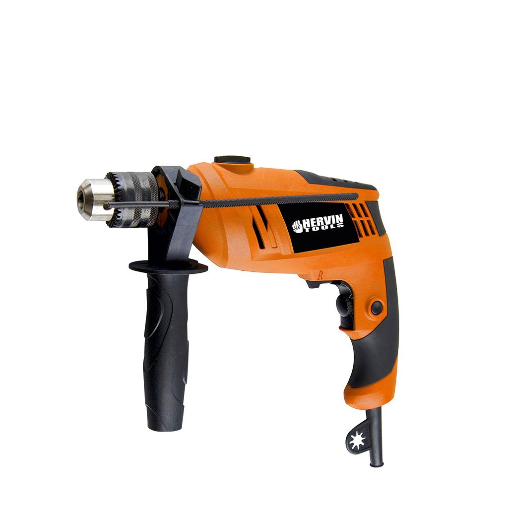 Elektrinis smūginis gręžtuvas HERVIN TOOLS, galia 500W, 13 mm griebtuvas;