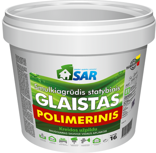 Polimerinis glaistas SAR, su kreidos užpildu, 5 kg (kibire)