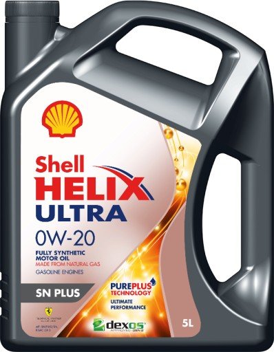 Variklinė alyva SHELL Helix Ultra, SP 0W-20, sintetinė, benzininiams varikliams, 5L