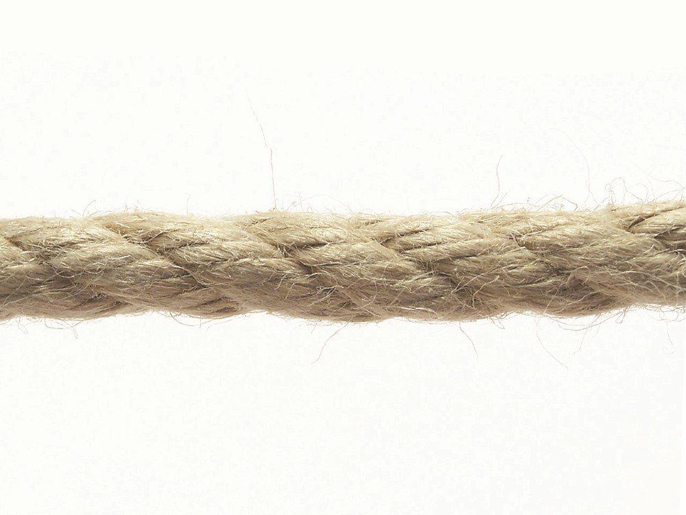 Daugiapluoštė virvė POSAMO VAUKA, 10mm × 10m, susukta, tamsiai rudos spalvos