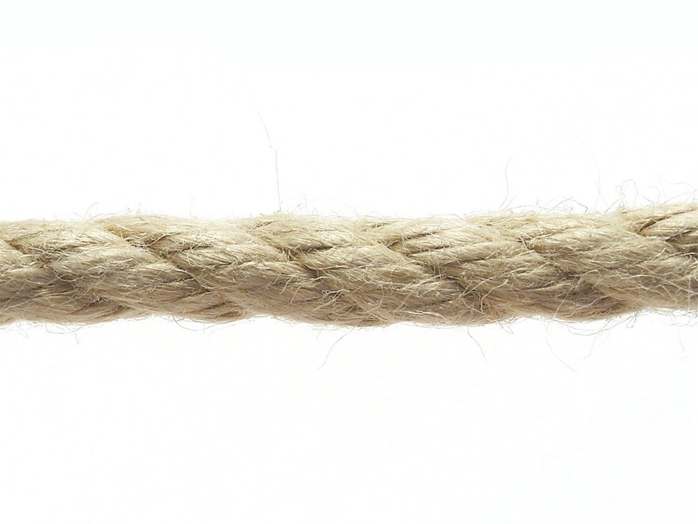 Daugiapluoštė virvė POSAMO VAUKA, 10mm, susukta, tamsiai rudos spalvos, 100 m
