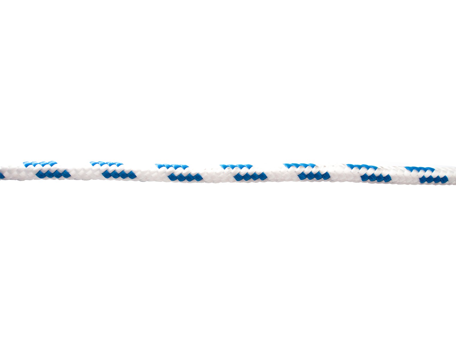 Pintas polipropileninis lynas POSAMO VAUKA, 4mm, ritinys, 20m, mėlynos/baltos spalvos