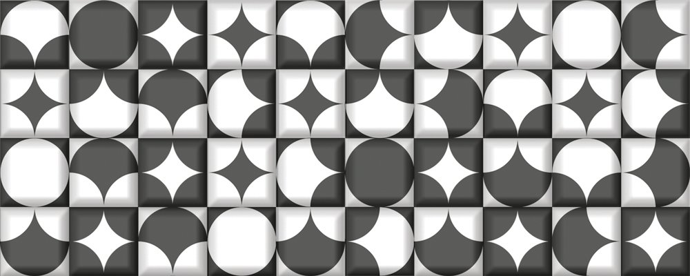 Plytelių keraminis dekoras ZALAKERAMIA Kendo Zbd 53056, 20 x 50 cm, 1,320 m2/dėž., Vengrija, N