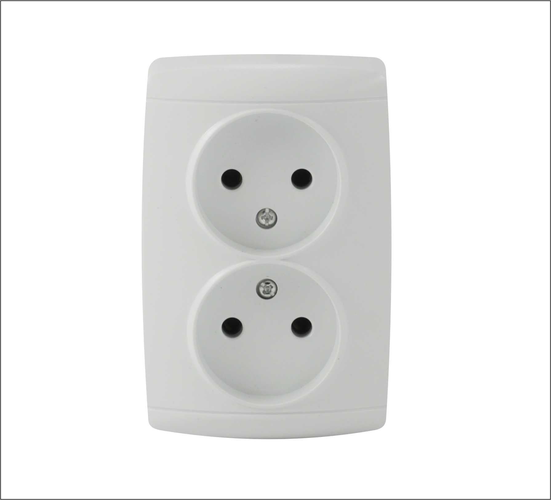 Kištukinis lizdas ORRO 8001-21, baltos sp.