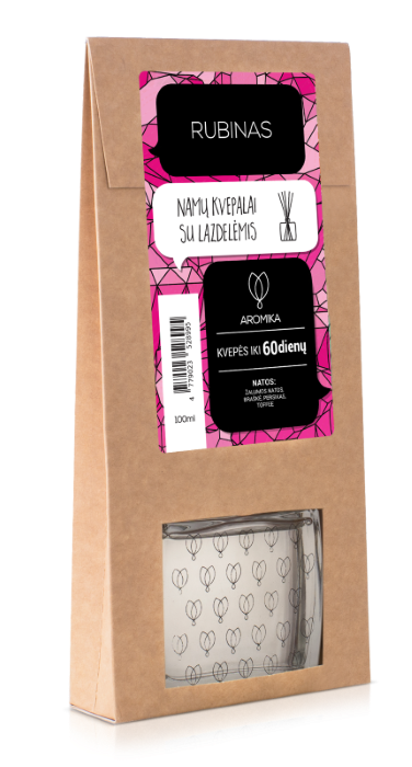 Namų kvapas su lazdelėmis AROMIKA Rubinas, 100 ml