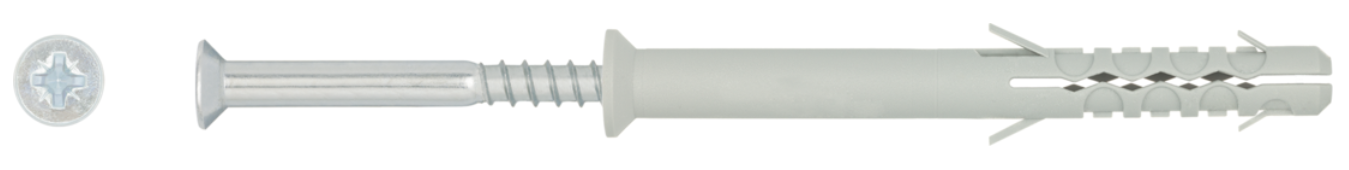 Išsiplečiantys kaiščiai su medsraigčiu KOELNER, 8,0 x 80 mm, 6 vnt