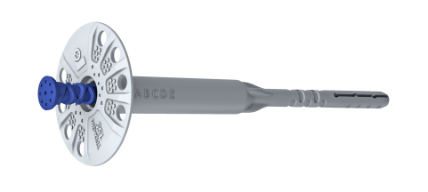 Įkalami kaiščiai RAWLPLUG R-TFIX-8M-235, su met. vinimi ir pridėtiniu plast. strypu, ABCD/E pagr., 100 vnt.