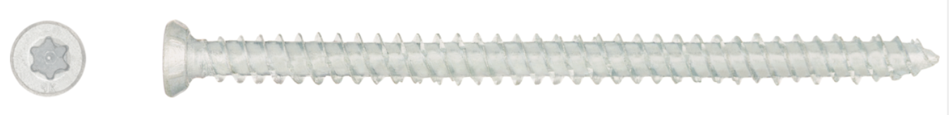 Staktos sraigtas KOELNER, 7,5 x 72 mm, į betoną, 6 vnt.