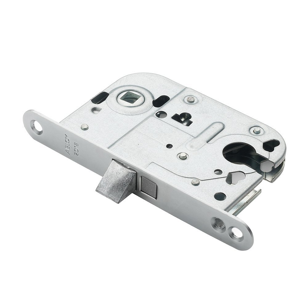 Įleidžiama spyna ASSA ABLOY, 2018CR+0045, cilindrui, su plokštele, chromuota, lygioms durims