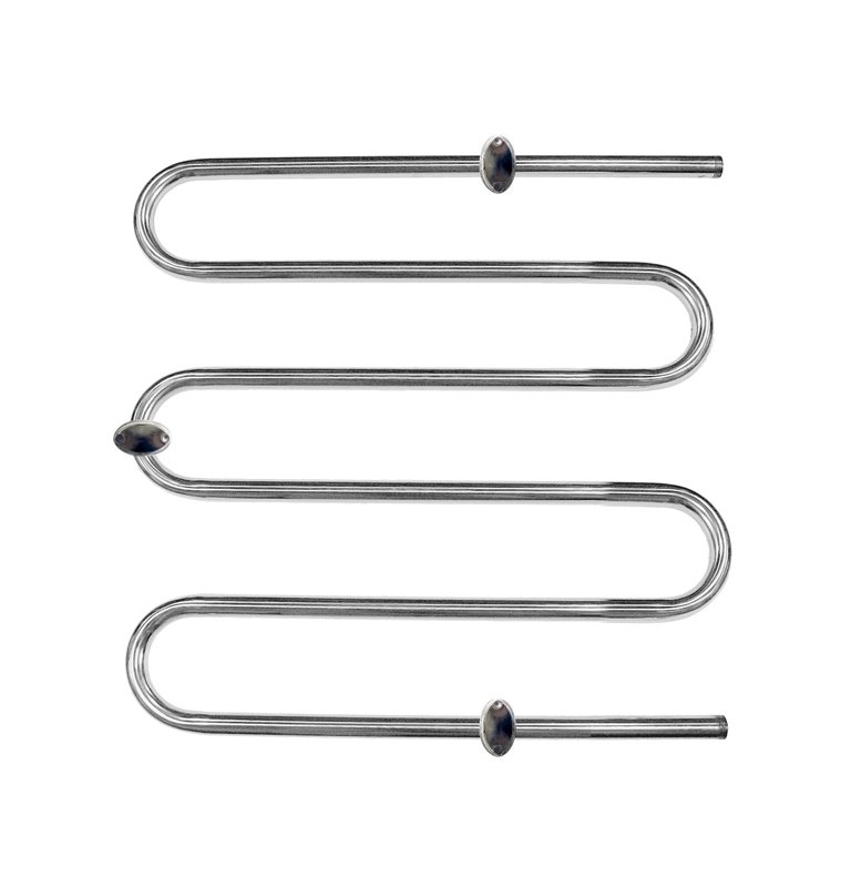 Rankšluosčių džiovintuvas-gyvatukas WELLMER, d25 x 1/2'', vidinis sriegis, matmenys 60 x 65 cm, 3 bangų, nerūdijančio plieno, 15099