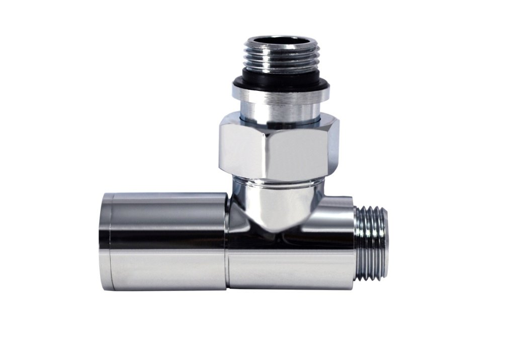 Ventilis kampinis W-LINE, 1/2'' x 1/2'', 200TA, chromuotas, 3760