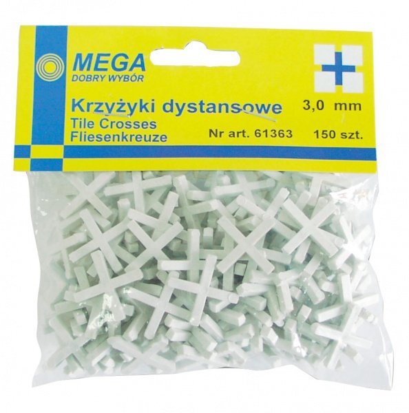 Plytelių kryželiai MEGA 61368/070109, 8 mm, 50 vnt