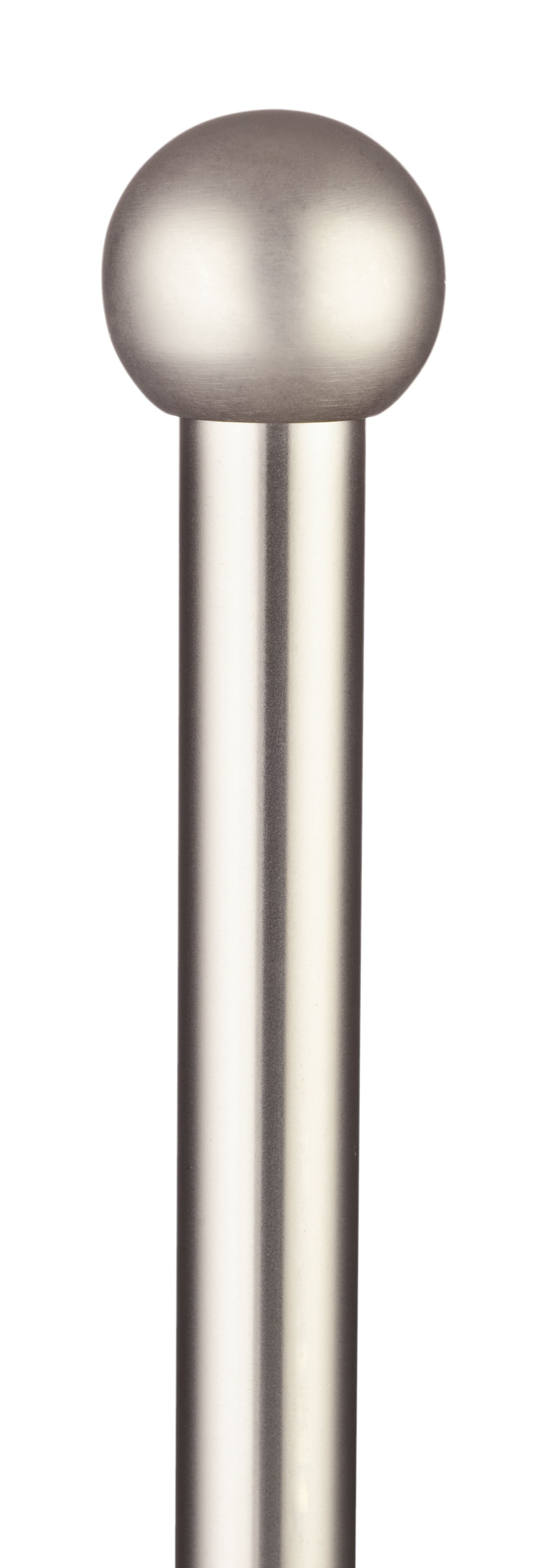Užbaigimas karnizui STOL-KAR Kula, Metalinis karnizo užbaigimas KULA. Skersmuo - 19mm. Spalva - matinis chromas. Pakuotėje - 1vnt.