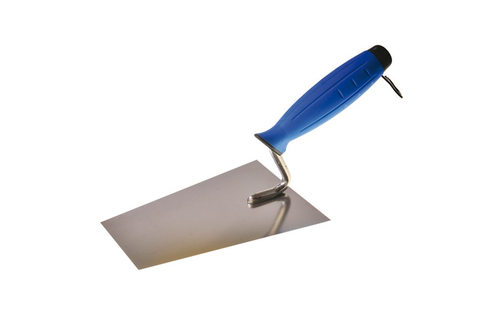 Mūrininko mentelė PAINTER Kie0769, PREMIUM, 180 mm, trapecija, nerūdijantis plienas, dvikomp. rank.