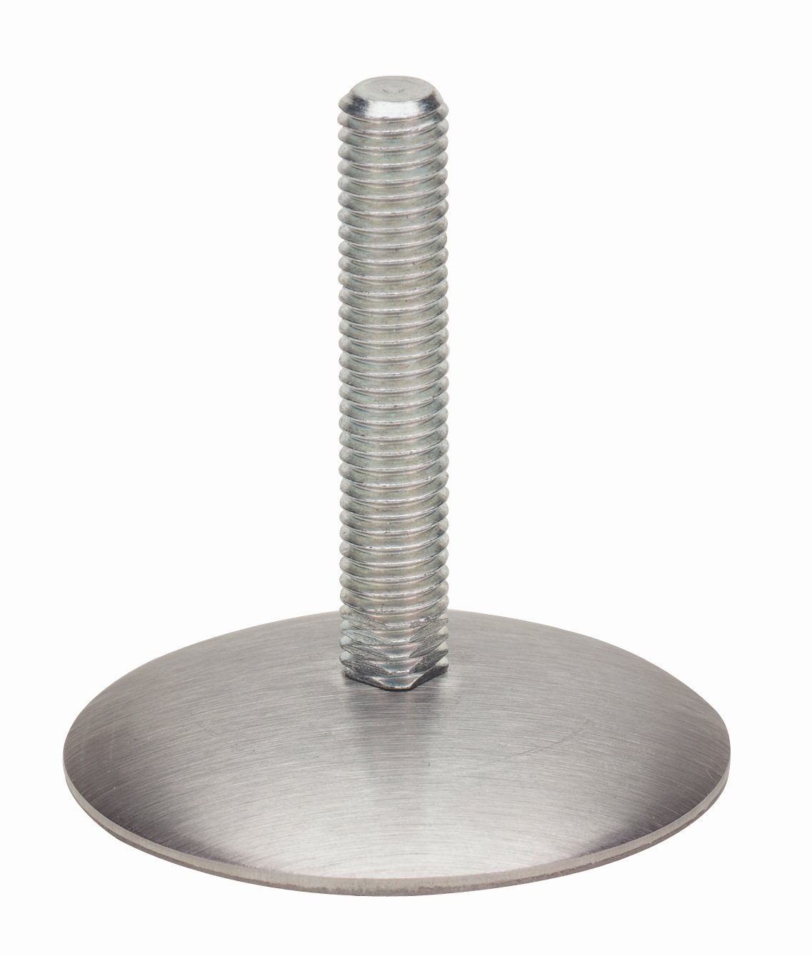 Baldų atrama HETTICH, su varžtu, sidabro spl. matinė, d-60 mm, 75 mm, 159