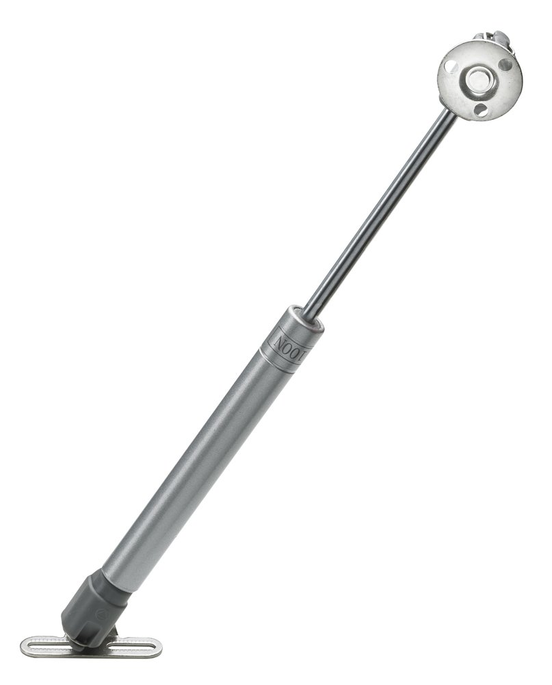 Durelių nuleidimo mechanizmas dujinis HETTICH, 165mm, dengtas nikeliu 100N, 9217764