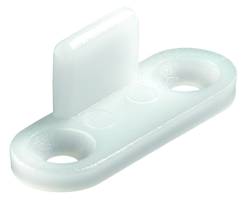 Stumdomų durų kripiančioji HETTICH, pak. 6 vnt. plastikas, baltos sp., 89073