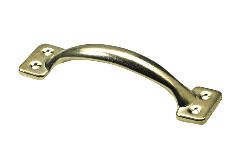 Baldų rankenėlė HETTICH, dengta žalvariu 127x32x28mm, 4050