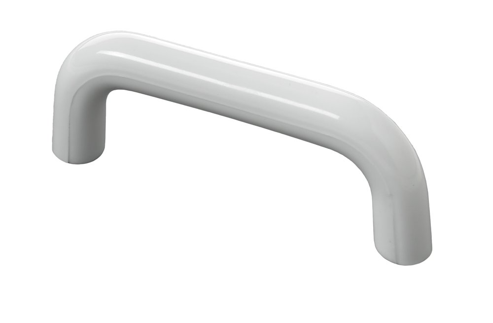 Baldų rankenėlė HETTICH, plastikas, baltos sp. HS 64mm, 4197