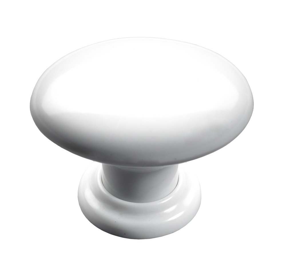 Baldų rankenėlė rutulio formos HETTICH, plastikas, baltos sp. Ø 33mm, 9203302