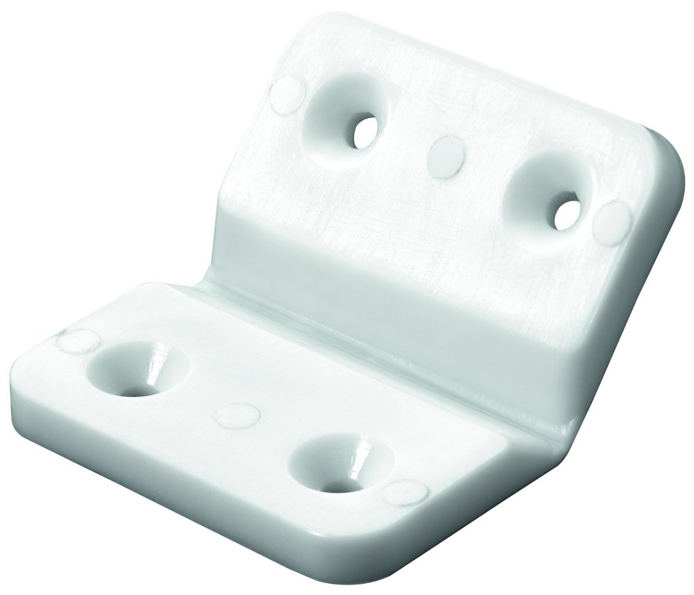 Kampinis sujungimas HETTICH, pak. 4 vnt. plastikas, 90-270° 50x40x4mm, baltos sp., 9184422